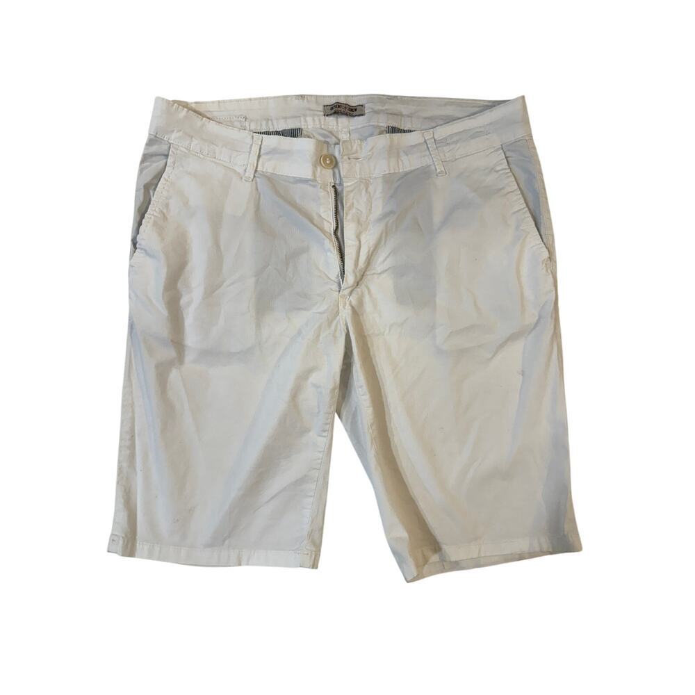 DESERT CREW White Shorts Men's Size 54 Made in Italy Casual Cotton Stretch Chino